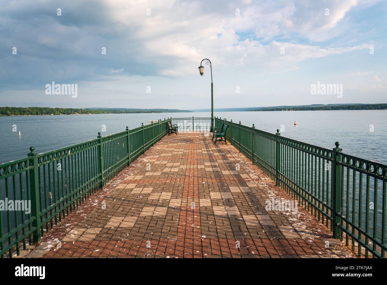 Emerson Park ad Auburn, New York, nei Finger Lakes Foto Stock