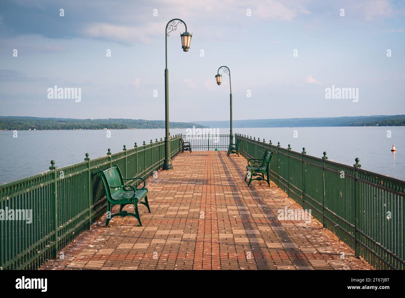 Emerson Park ad Auburn, New York, nei Finger Lakes Foto Stock