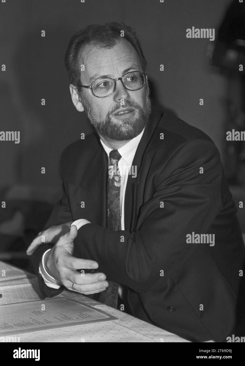 Germania, Bonn, 18.01.1993 Archivio: 38-42-02 SPD-Praesidium foto: Rudolf Scharping, Premier di Stato della Renania-Palatinato [traduzione automatizzata] Foto Stock