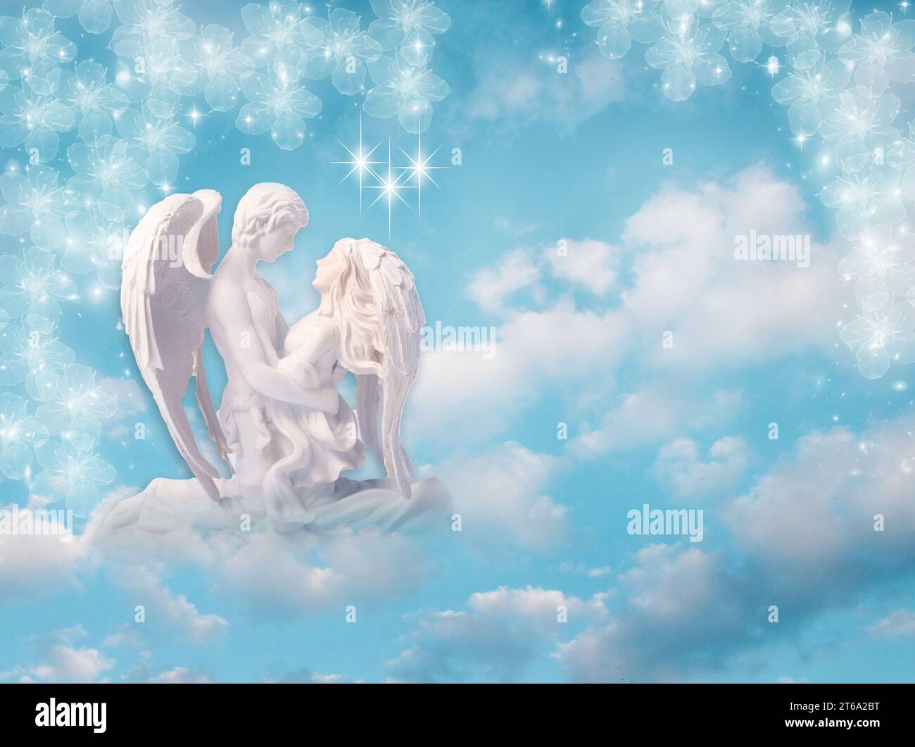 coppia di angeli mistici Foto Stock