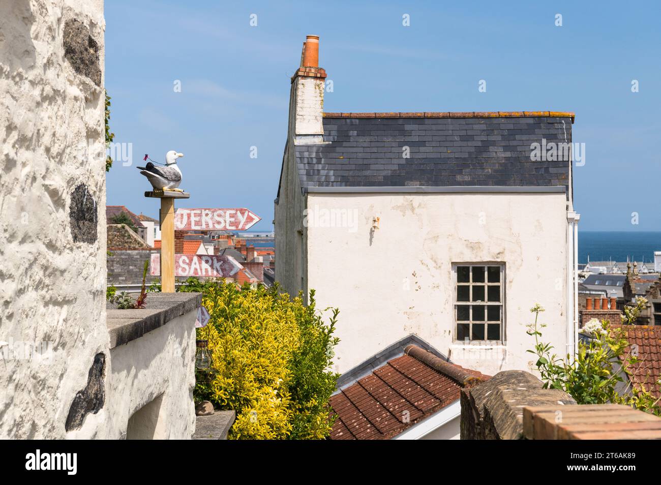 St Peter Port Guernsey, Isole del Canale Foto Stock