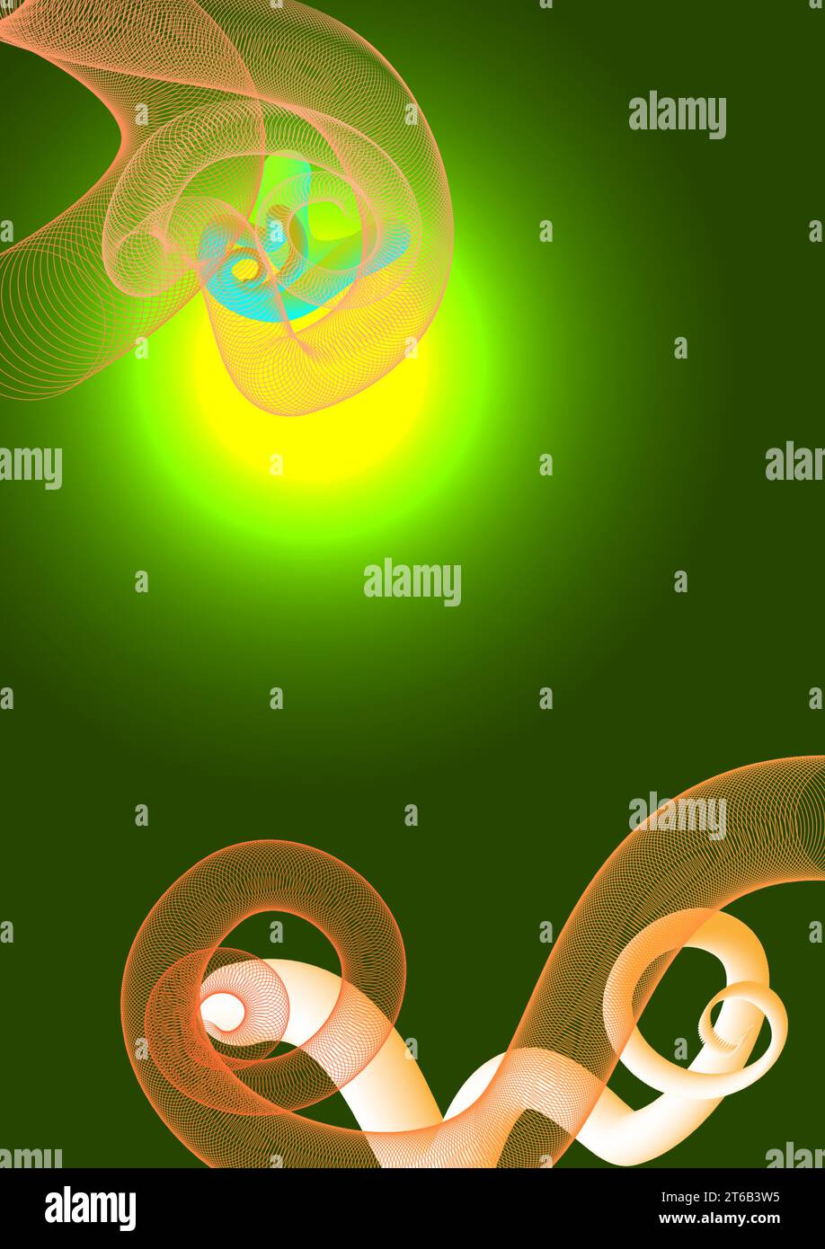 Sfondi astratti tubo a spirale tecnologia di telecomunicazione elettronica Internet online modello futuristico illustrazione vettoriale Illustrazione Vettoriale