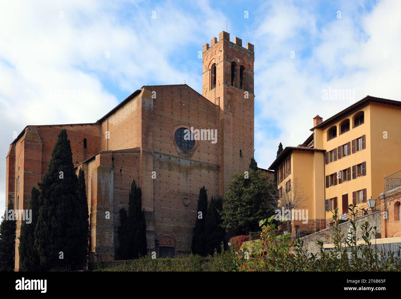 Siena, si, Italia - 20 febbraio 2023: Chiesa di San domenico detta anche San Domenico Foto Stock