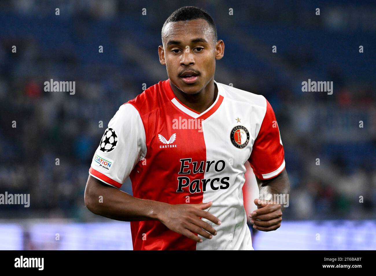 Igor Paixao del Feyenoord durante la partita di Champions League gruppo e tra SS Lazio e Feyenoord allo stadio Olimpico di Roma, 7 novembre 2023. Foto Stock