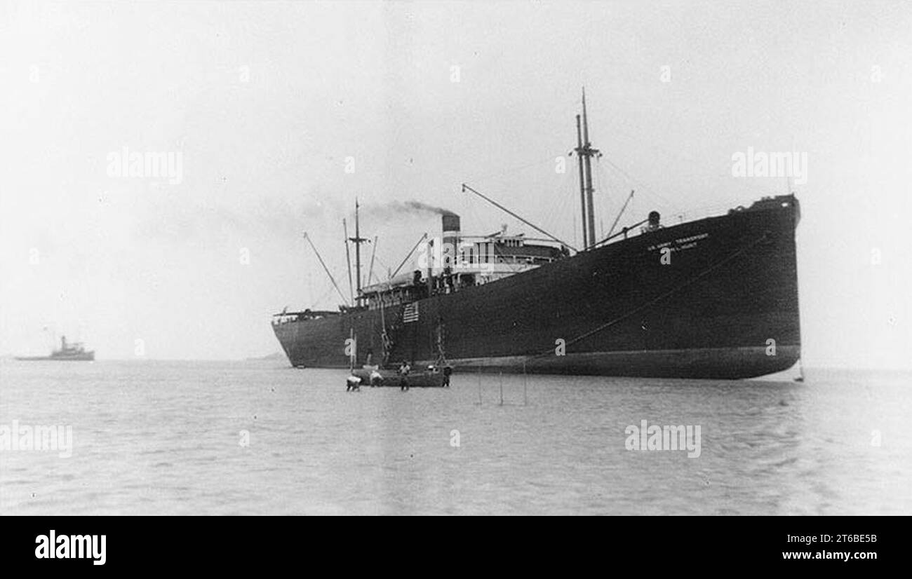 USAT Irvin L. a filamento di suoneria in Stretto di Makassar 1941 Foto Stock
