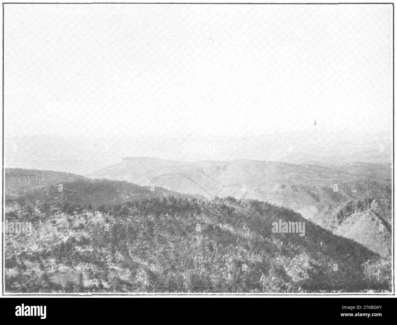 USGS Bulletin787 Plate14 FigureB, parte settentrionale del distretto di Mogollon Foto Stock