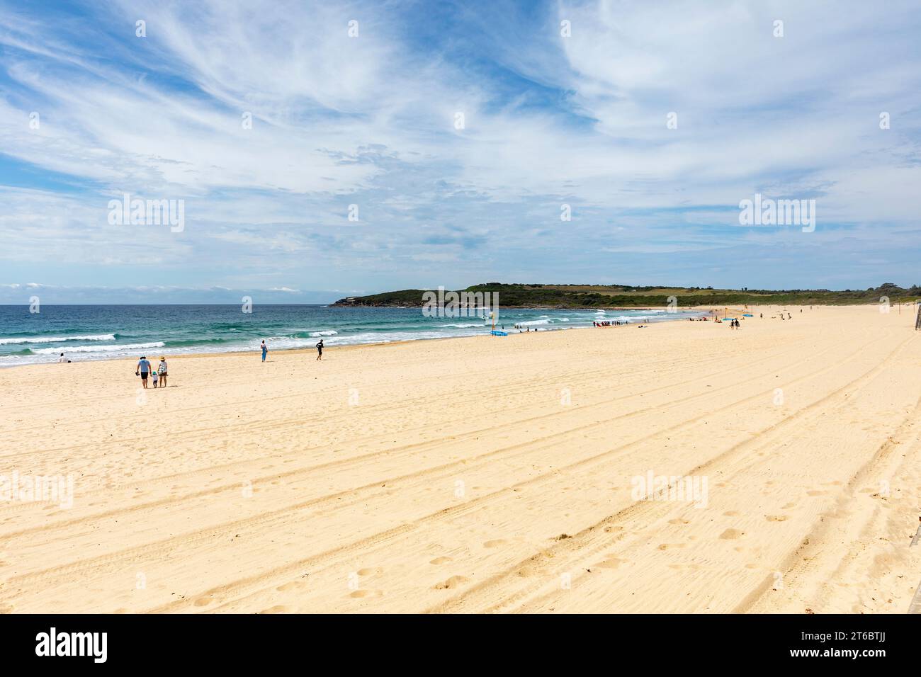 Maroubra Beach nei sobborghi orientali di Sydney e nel parco nazionale Malabar Headland, Sydney, NSW, Australia, 2023 Foto Stock