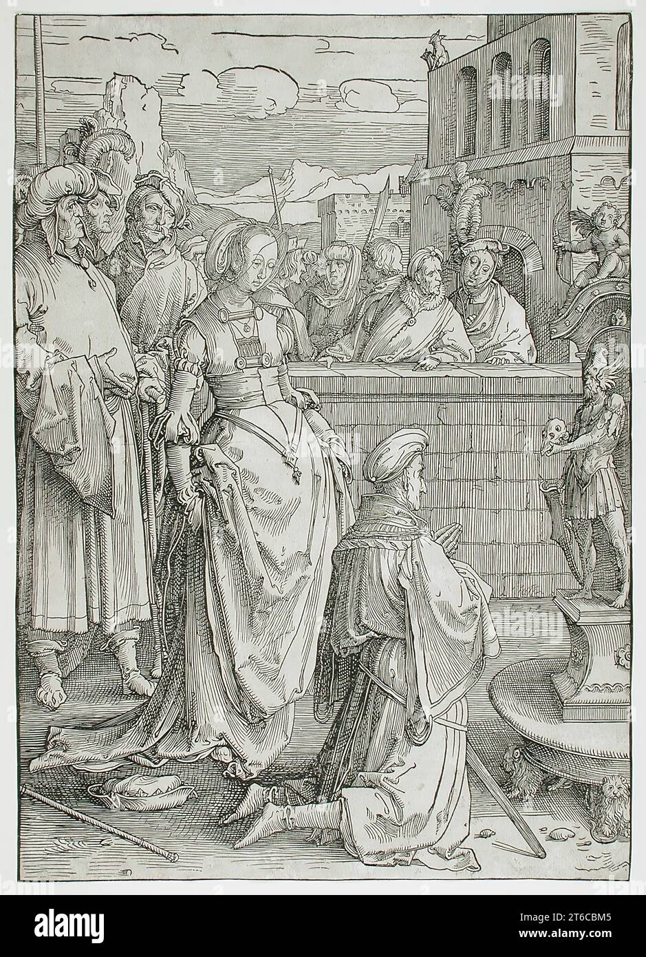 L'idolatria di Solomon, c1514. Da The Large Power of Women, tavola 3. Foto Stock