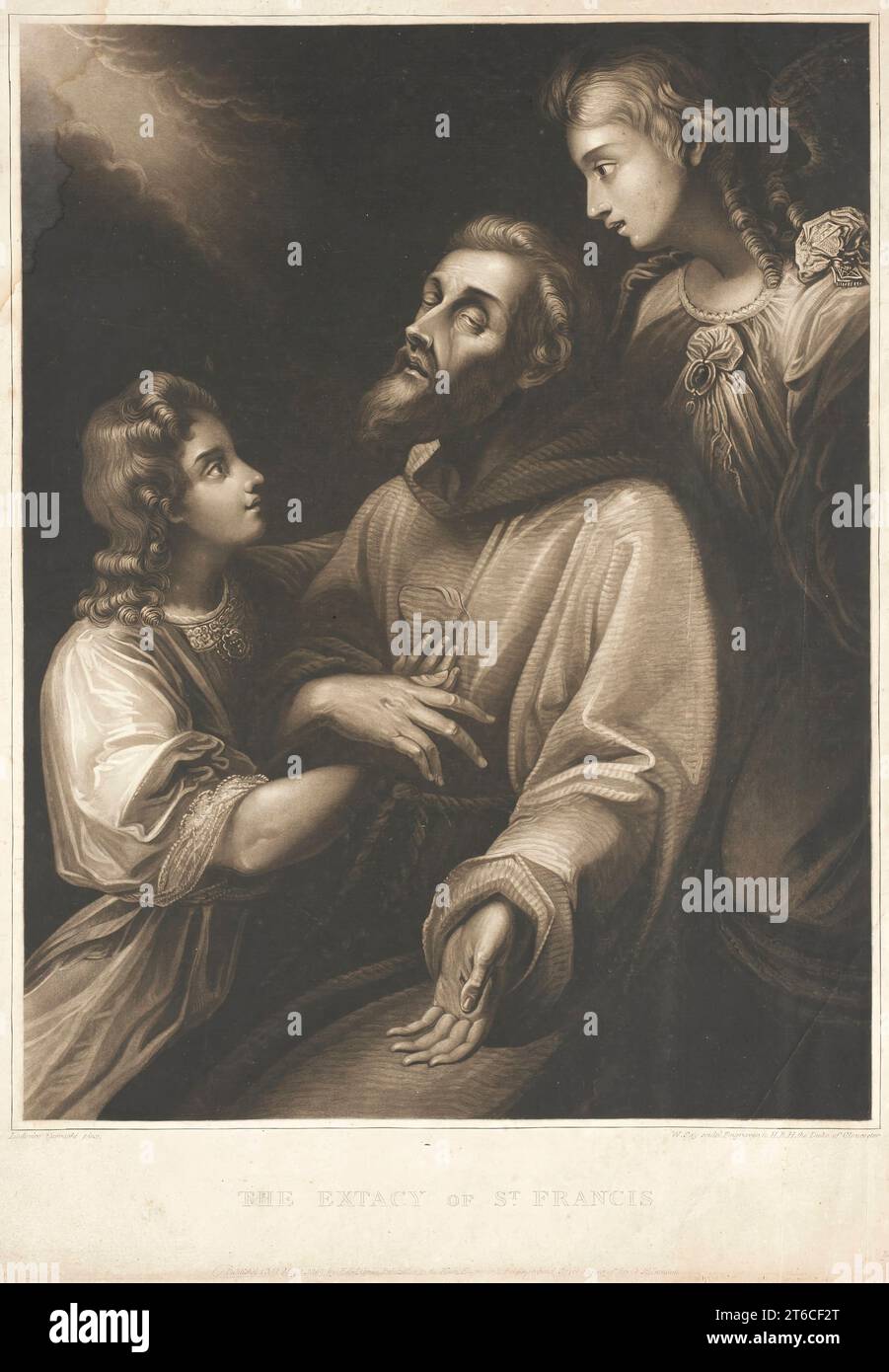 Ecstasy di San Francesco, 1809. Foto Stock