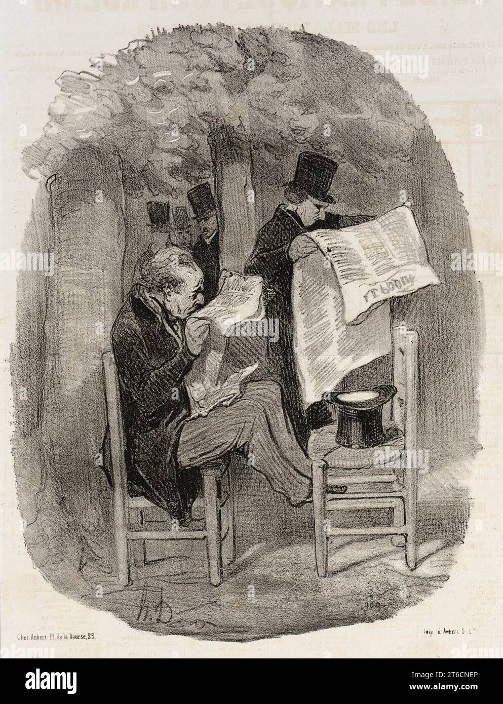 CE que le bourgeois est convenu de nommer une petite Distraction, 1846. Quello che i borghesi hanno accettato di chiamare un po' di distrazione. Serie: Les Bons bourgeois; periodico: Le Charivari, 30 agosto 1846. Foto Stock