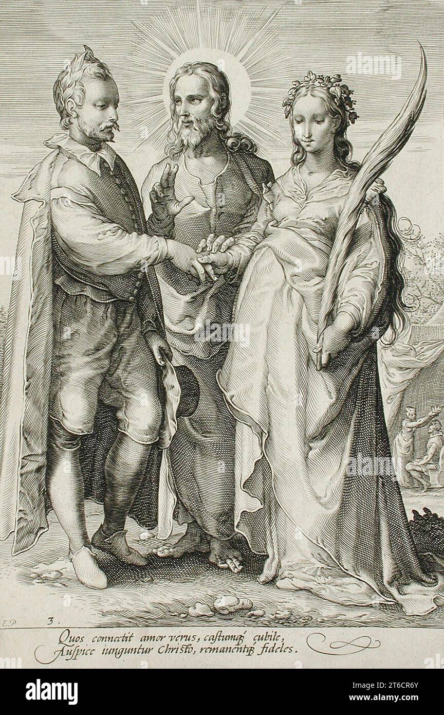 Il matrimonio cristiano, c1594. Serie: The Marriage Trilogy, PL. 3. Foto Stock
