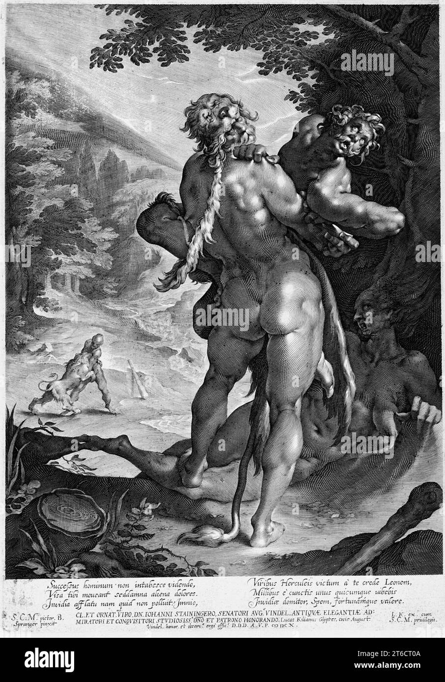 Hercules e Antaeus, 1610. Foto Stock