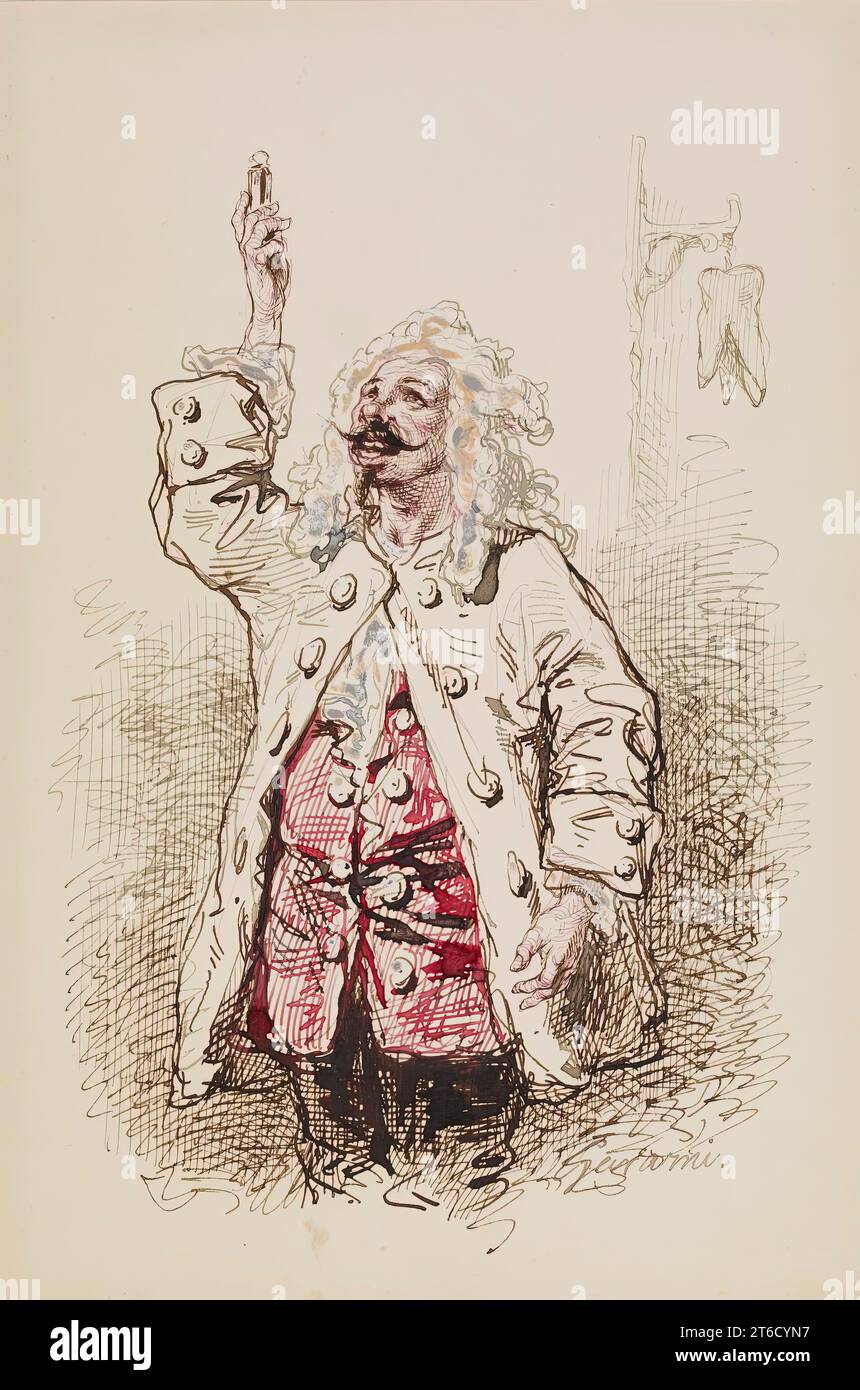 Uomo in costume del XVII secolo, 1852-1866. Foto Stock