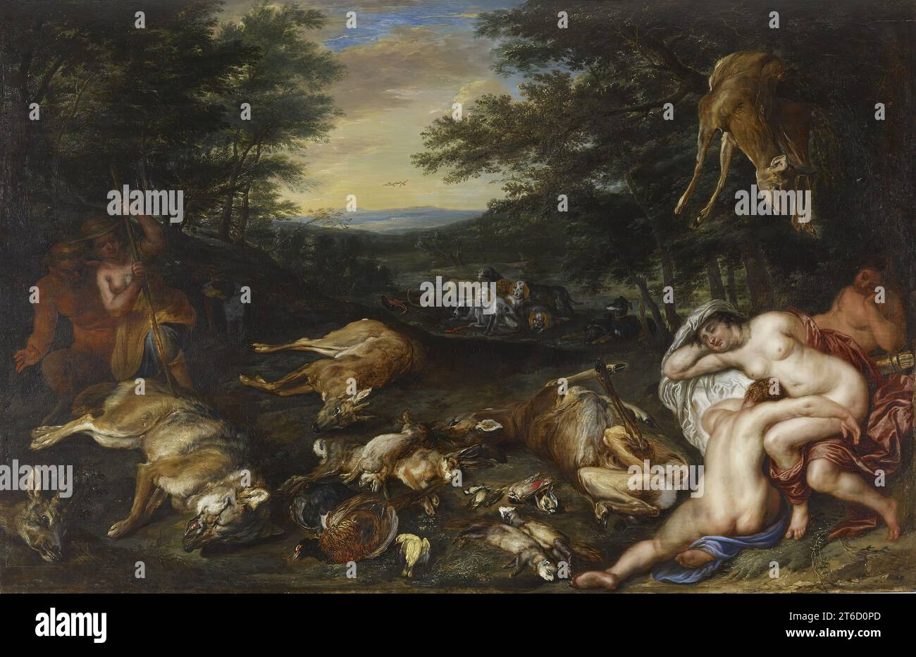 Diana e le sue Ninfe dopo la loro caccia, 1630-1639. Foto Stock