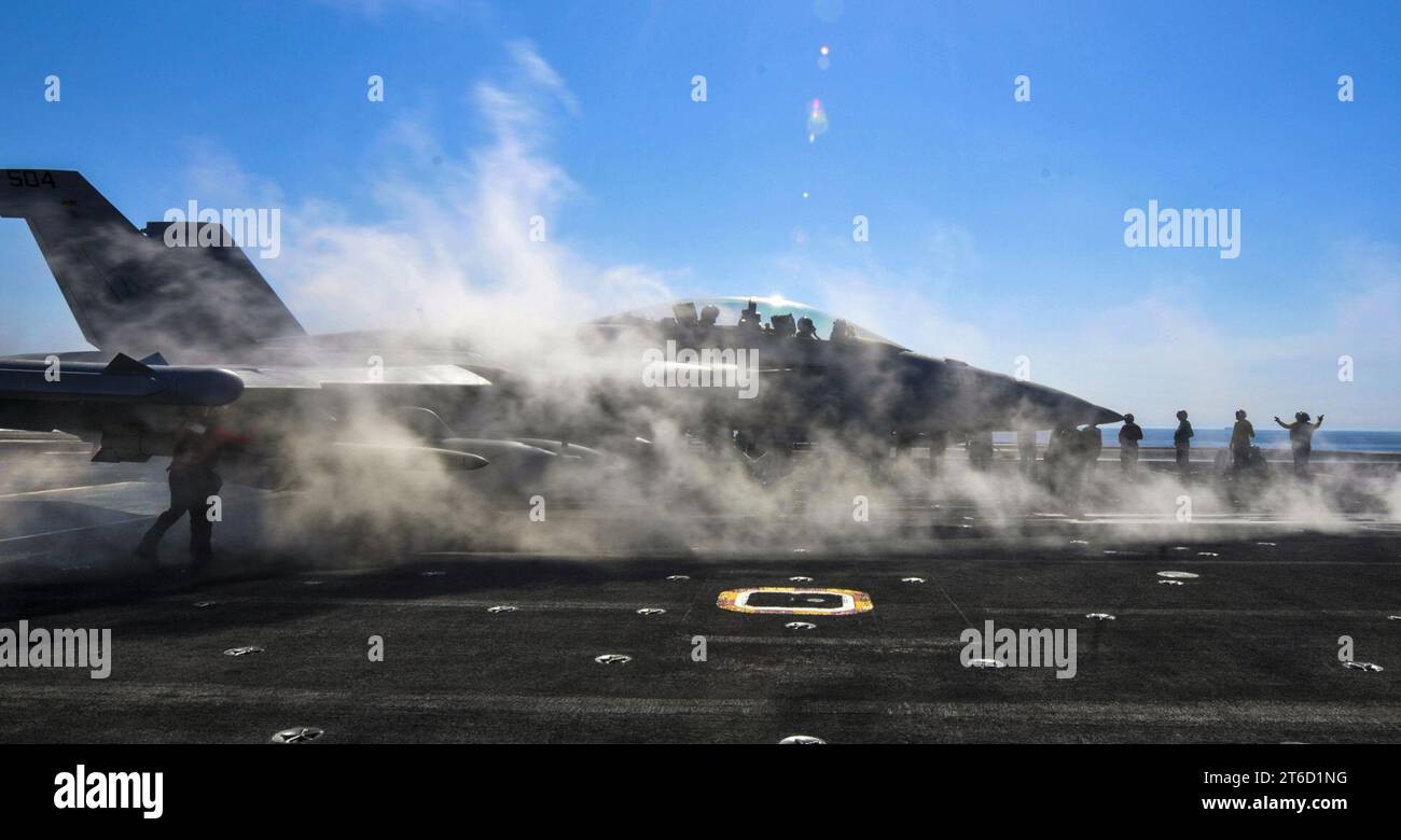 USS Carl Vinson attività 140515 Foto Stock