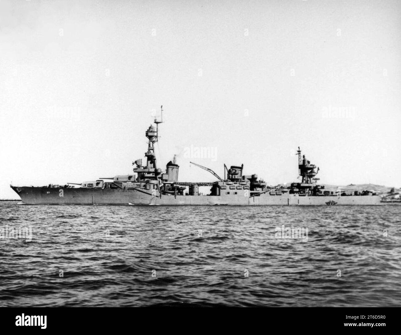USS Chester (CA-27) Ott 1943 Foto Stock