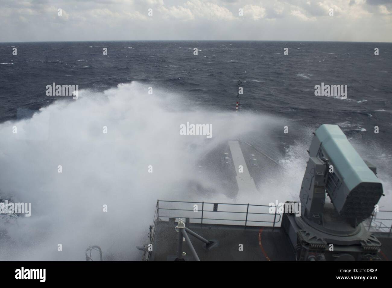 USS Comstock in mare aperto 150201 Foto Stock