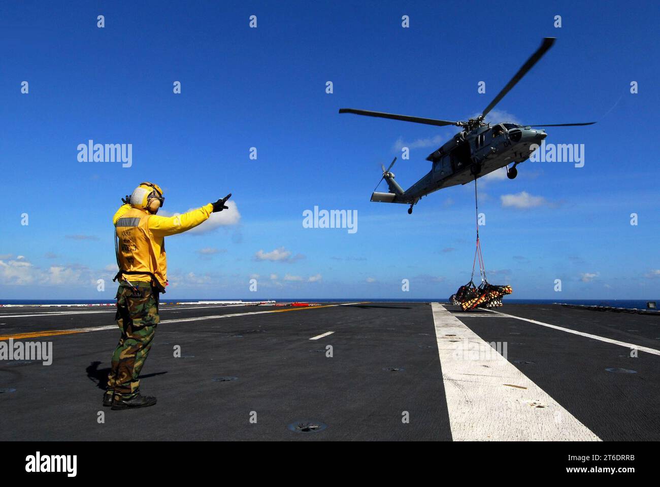 USS George Washington Action 110708 Foto Stock