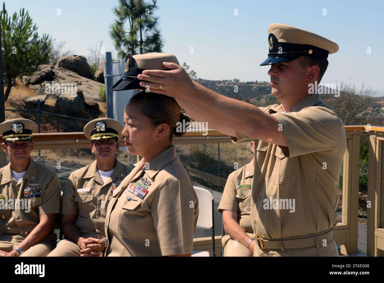 Cerimonia di assalto del capo della USS Green Bay 130913 Foto Stock