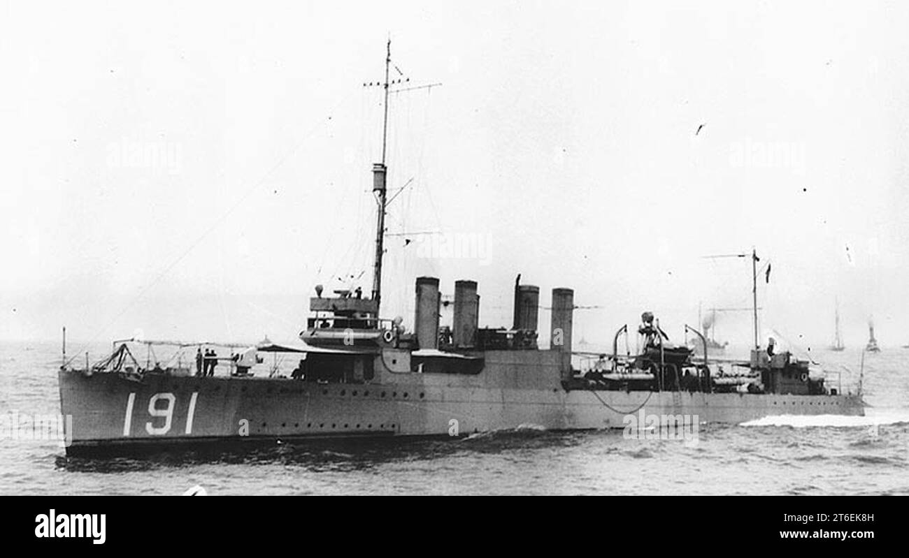 USS Mason (DD-191) in corso, circa 1920-1922 Foto Stock