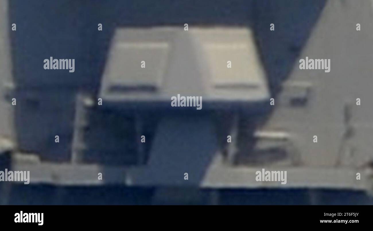 USS Porter lato tribordo SLQ-32(V)6 Foto Stock