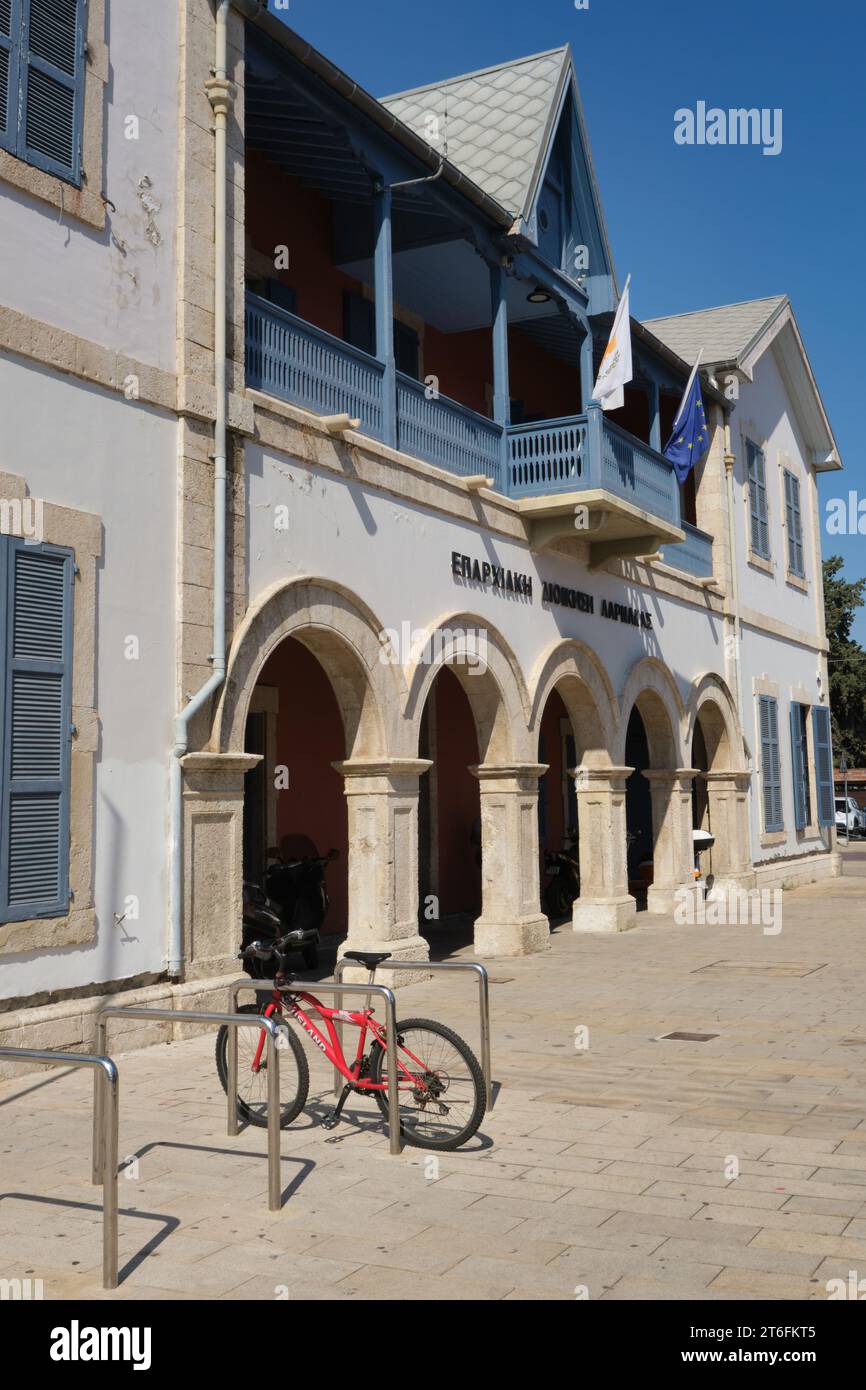 Vista esterna della galleria d'arte municipale di Larnaca a Cipro Foto Stock