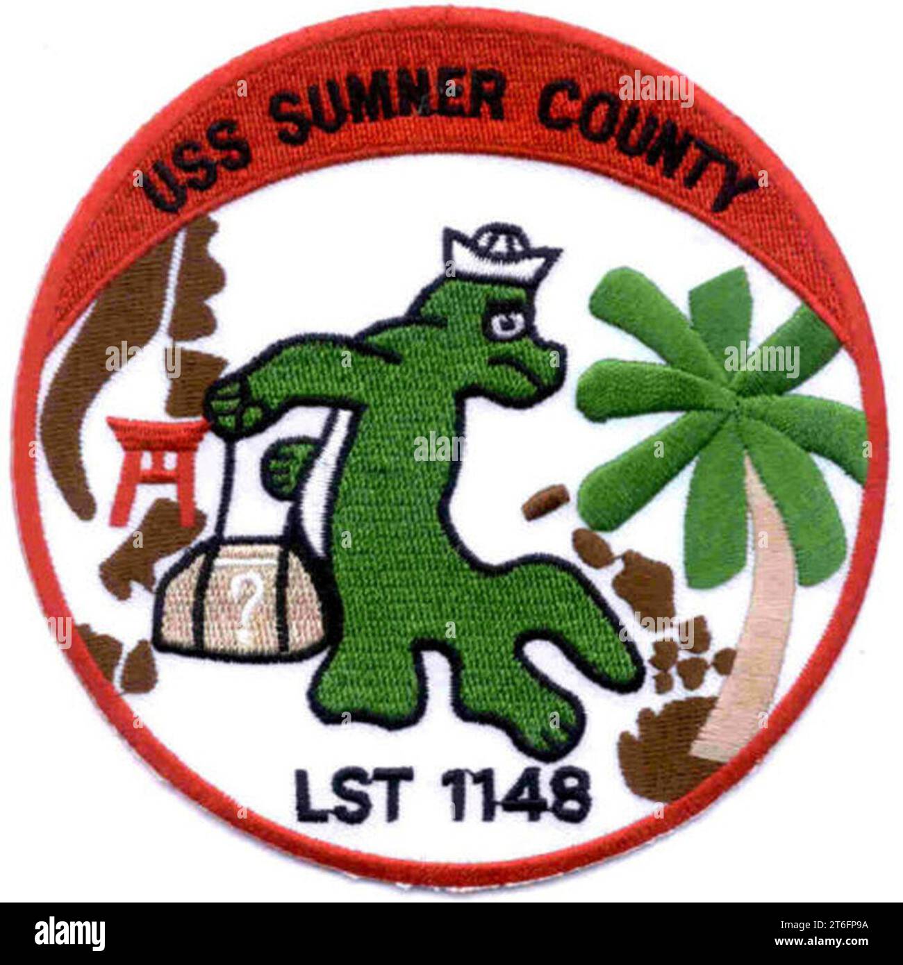 Insegne USS Sumner County (LST-1148) Foto Stock