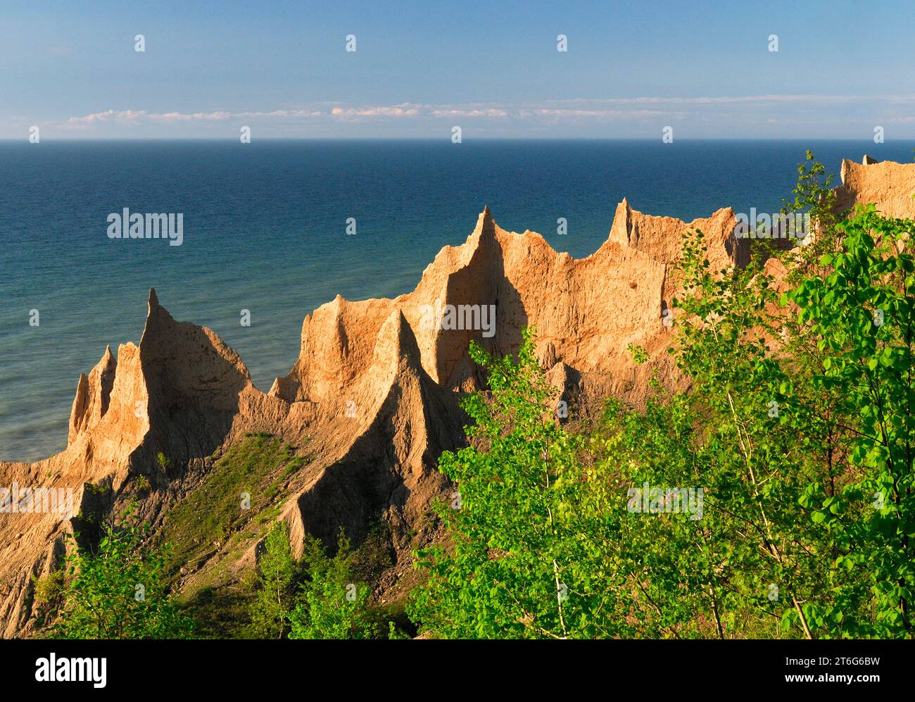 Chimney Bluffs State Park, lago Ontario Foto Stock