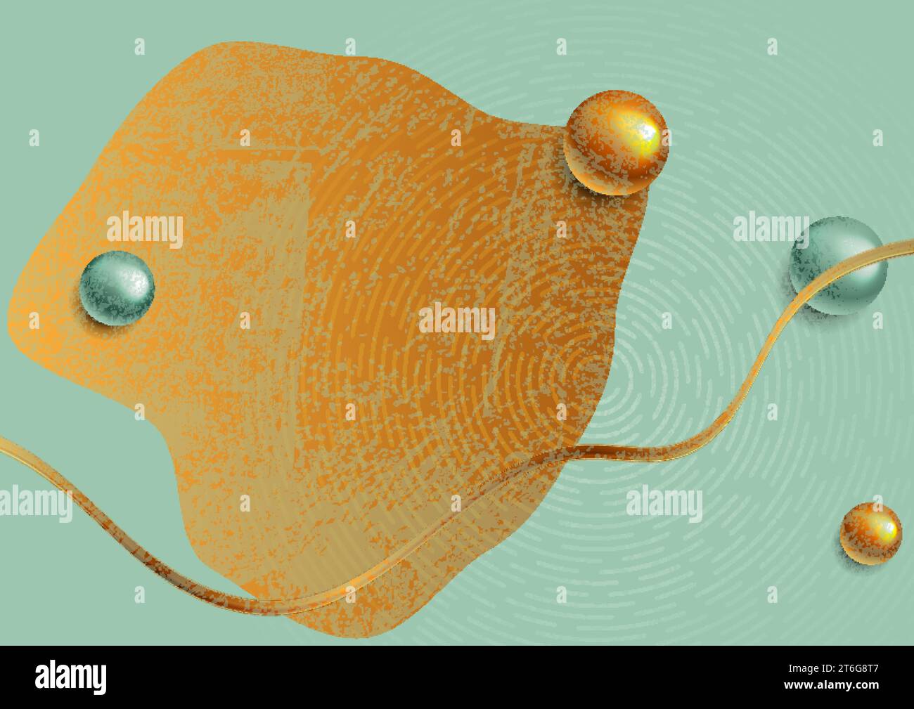 Concetto astratto sfondo artistico minimale con motivi geometrici pastello. Progettazione vettoriale grunge Illustrazione Vettoriale