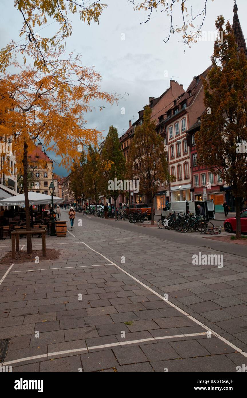 Centre historique à Strasbourg, escapade automnale citadine à Strasbourg Foto Stock