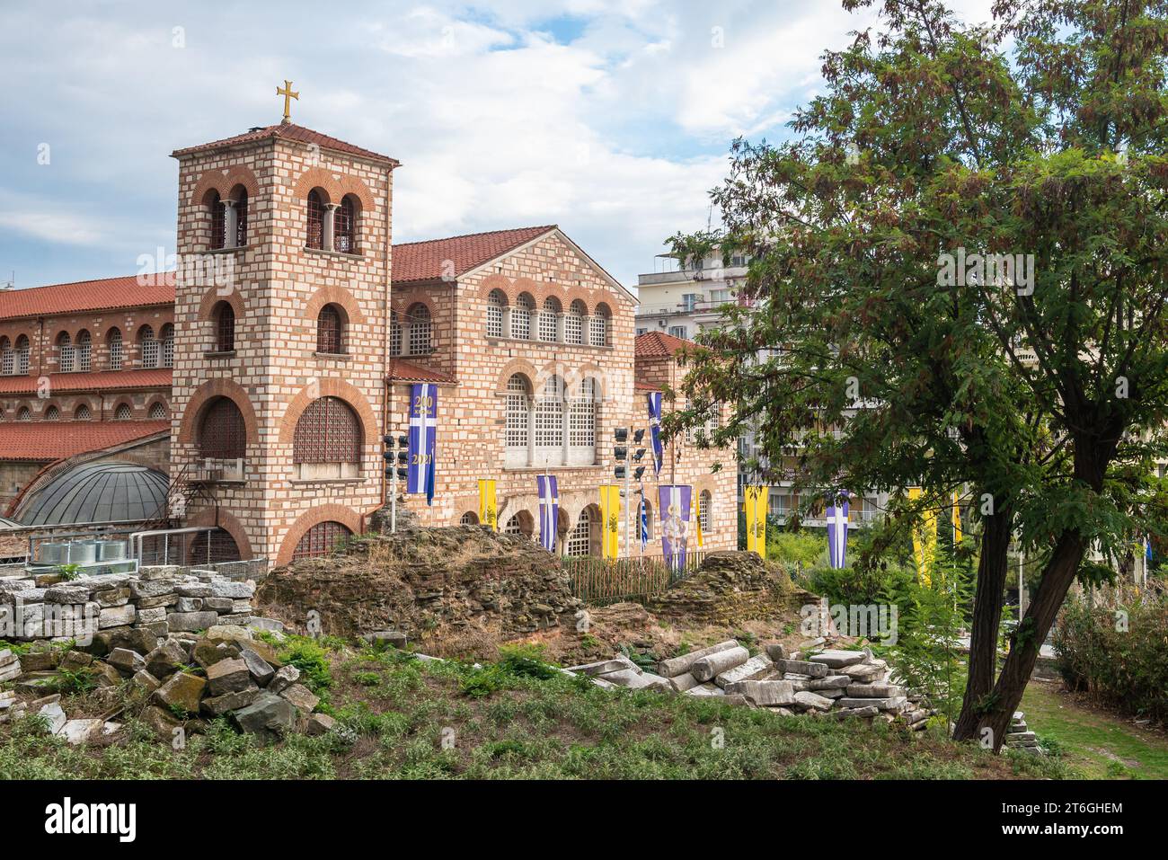Chiesa di San Demetrio - Hagios Demetrios nella città di Salonicco, Grecia Foto Stock