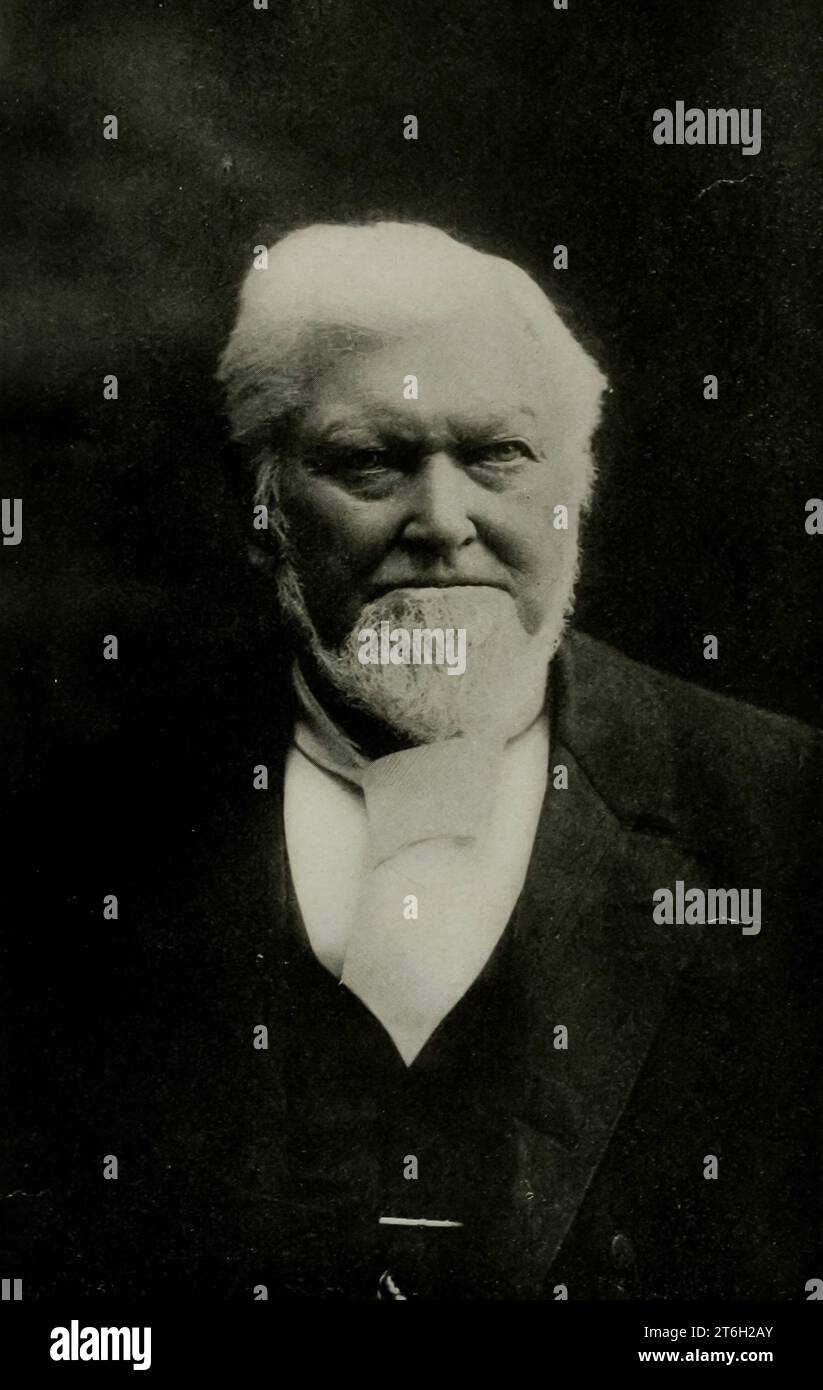 Wilford Woodruff, quarto presidente della Chiesa mormone dal libro " Utah, the Land of Blossoming Vleys " parte della serie " SEE America First " di George Wharton James pubblicato nel 1922 dalla Page Company Utah, The Land of Blossoming Vleys: la storia dei suoi rifiuti desertici, delle sue enormi e fantastiche formazioni rocciose e dei suoi fertili giardini nelle valli riparate; un'indagine sulle sue industrie in rapido sviluppo; un resoconto dell'origine, dello sviluppo e delle credenze della chiesa mormone; e capitoli sulla flora e la fauna, e sulle meraviglie panoramiche che sono un patrimonio di tutti gli americani Foto Stock