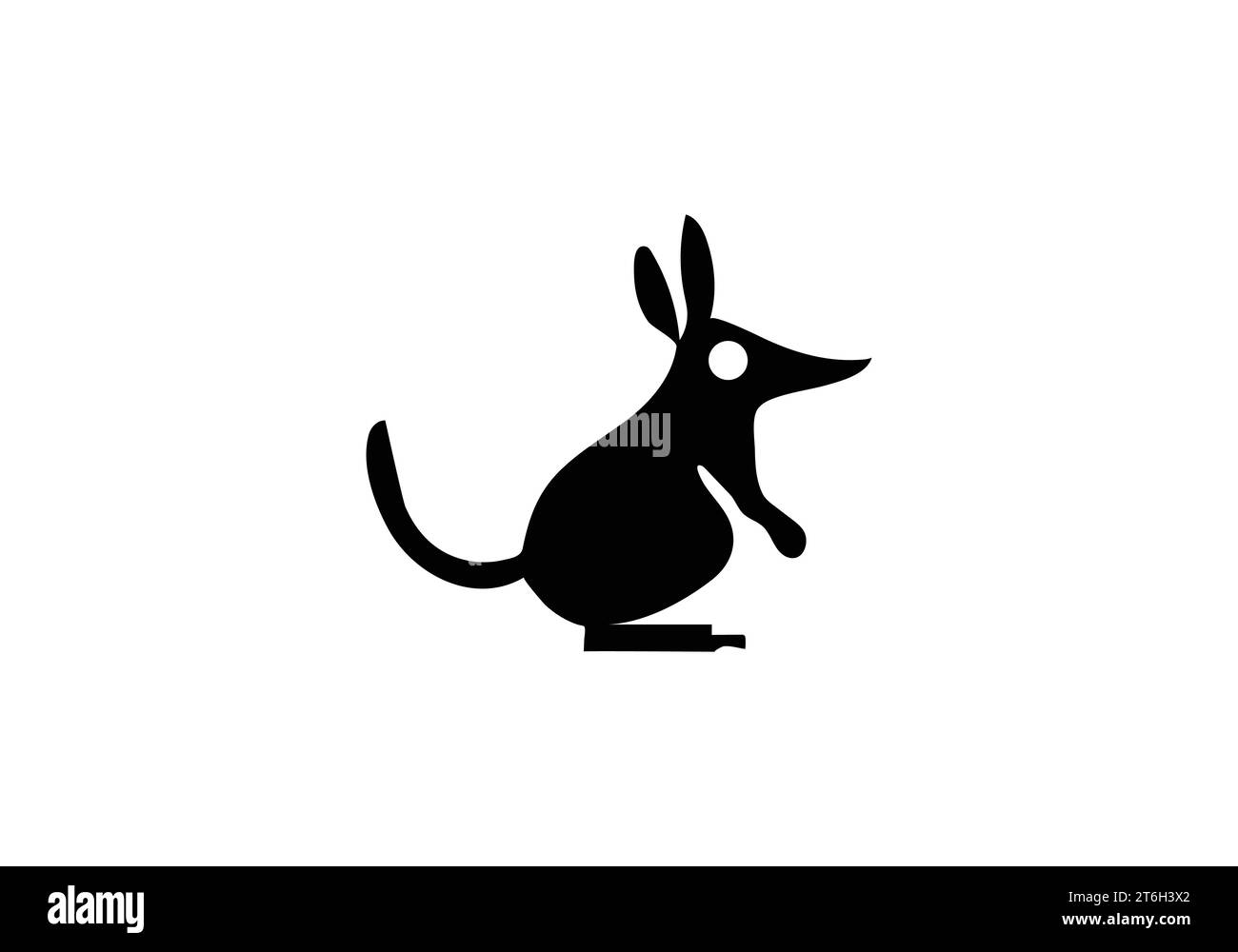 Icona di Bilby disegno minimale dell'illustrazione Illustrazione Vettoriale