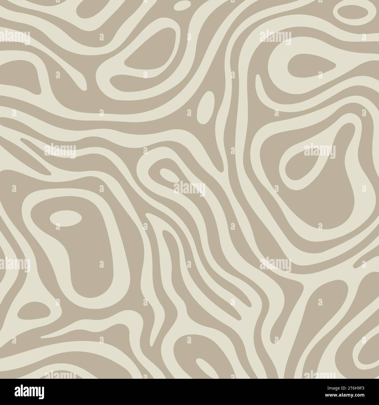 Design astratto con motivo organico in colori neutri Illustrazione Vettoriale