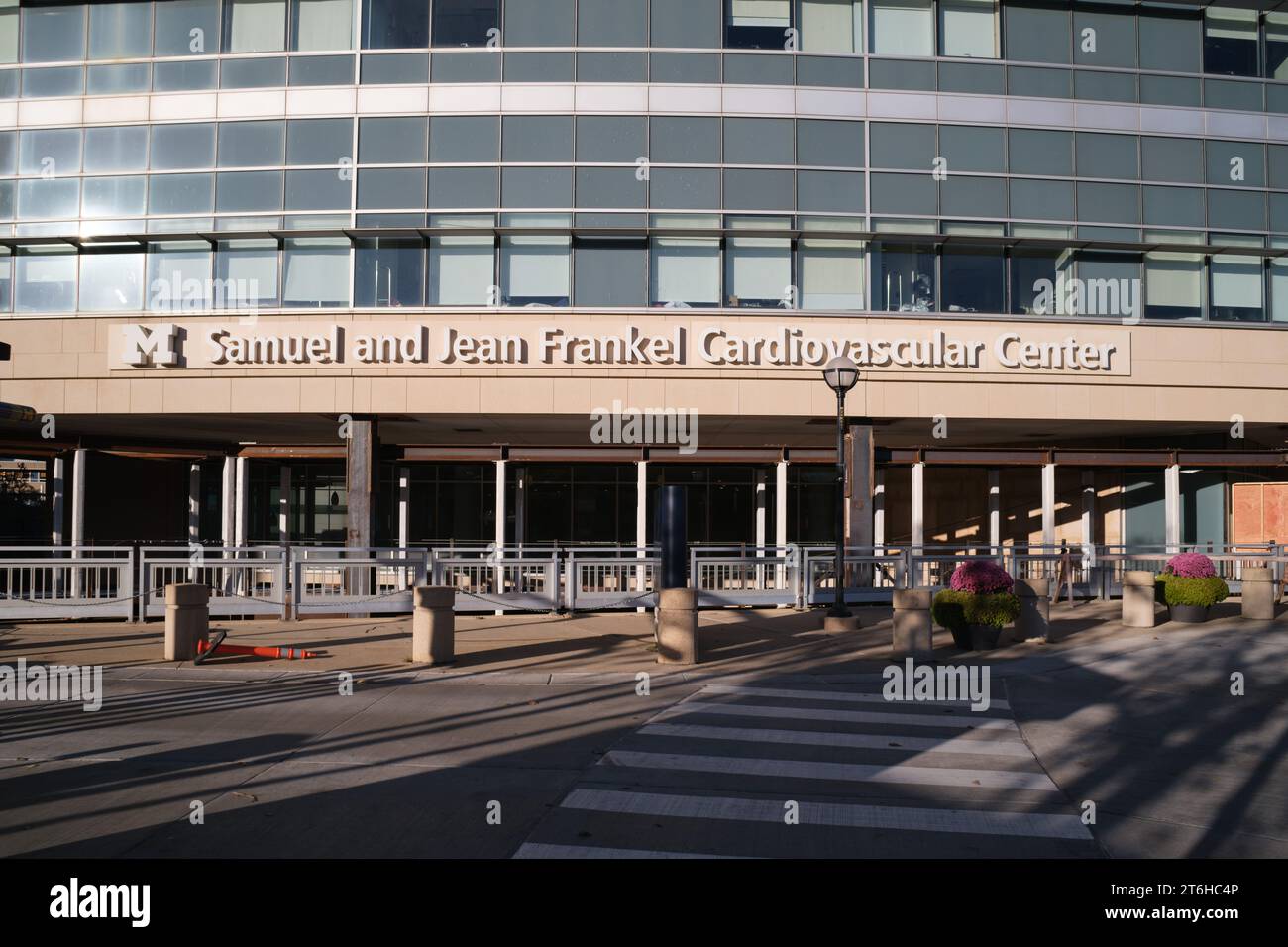Esterno dell'University of Michigan Samuel and Jean Frankel Cardiovascular Center di Ann Arbor, Michigan Foto Stock