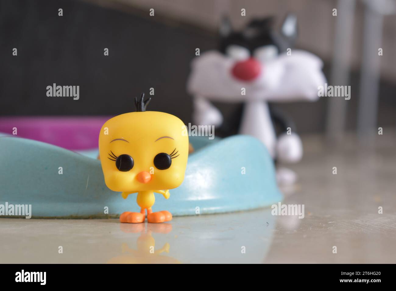 Tweety e Sylvester Foto Stock