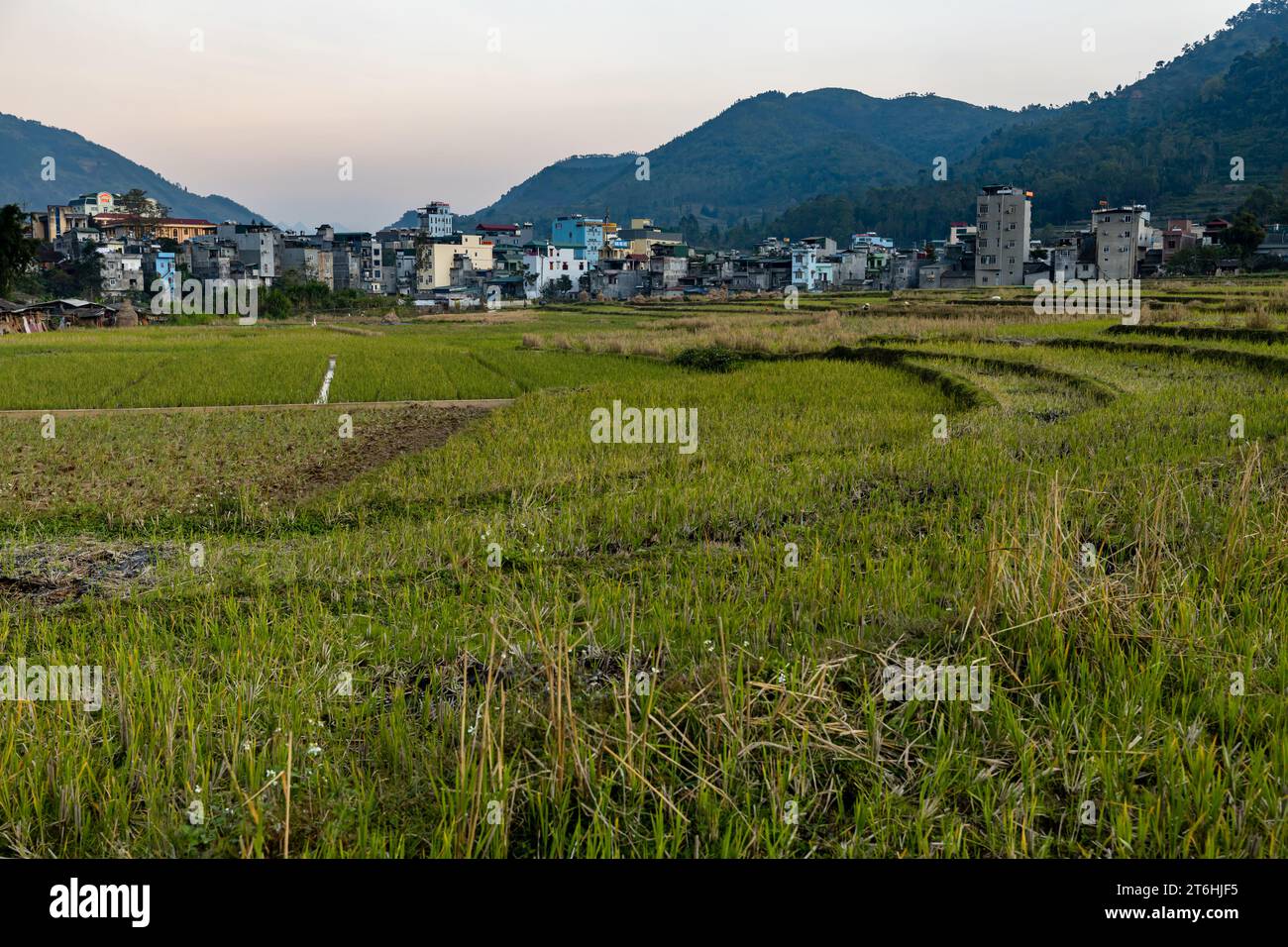 La città di Dong Van in Vietnam Foto Stock