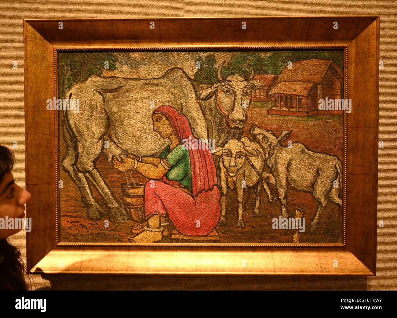 Il punto forte è una magnifica e rarissima mappa mondiale incentrata sulla Mecca islamica, un capolavoro della Persia safavide, che sarà protagonista della vendita di arte islamica e indiana il 14 novembre a Bonhams New Bond Street. La mappa, precedentemente esposta al Museo d'Arte di Harvard, e risalente all'ultimo quarto del XVII secolo, è la più bella e completa mappa del mondo incentrata sulla Mecca di soli tre esempi sopravvissuti (gli altri due sono stati scoperti nel 1989 e nel 1995) ed è il più importante strumento scientifico islamico mai offerto all'asta, con una stima di £ 1.500.000-2.000.000... Foto Stock