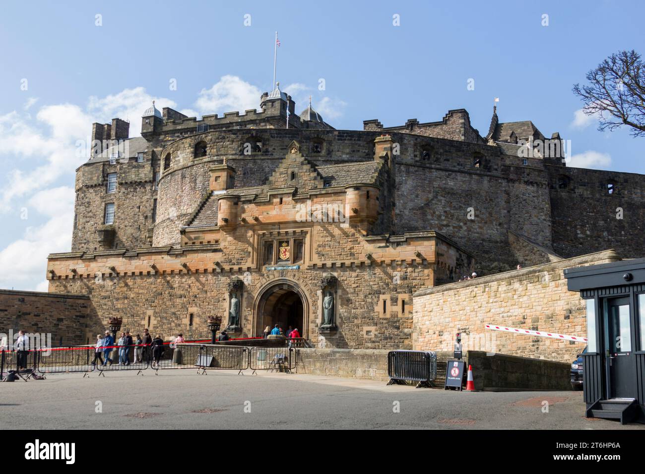 Edimburgo, Scozia, Regno Unito. 19 aprile 2023. UK.Castello di Edimburgo, The Royal Mile, Edimburgo. Foto Stock