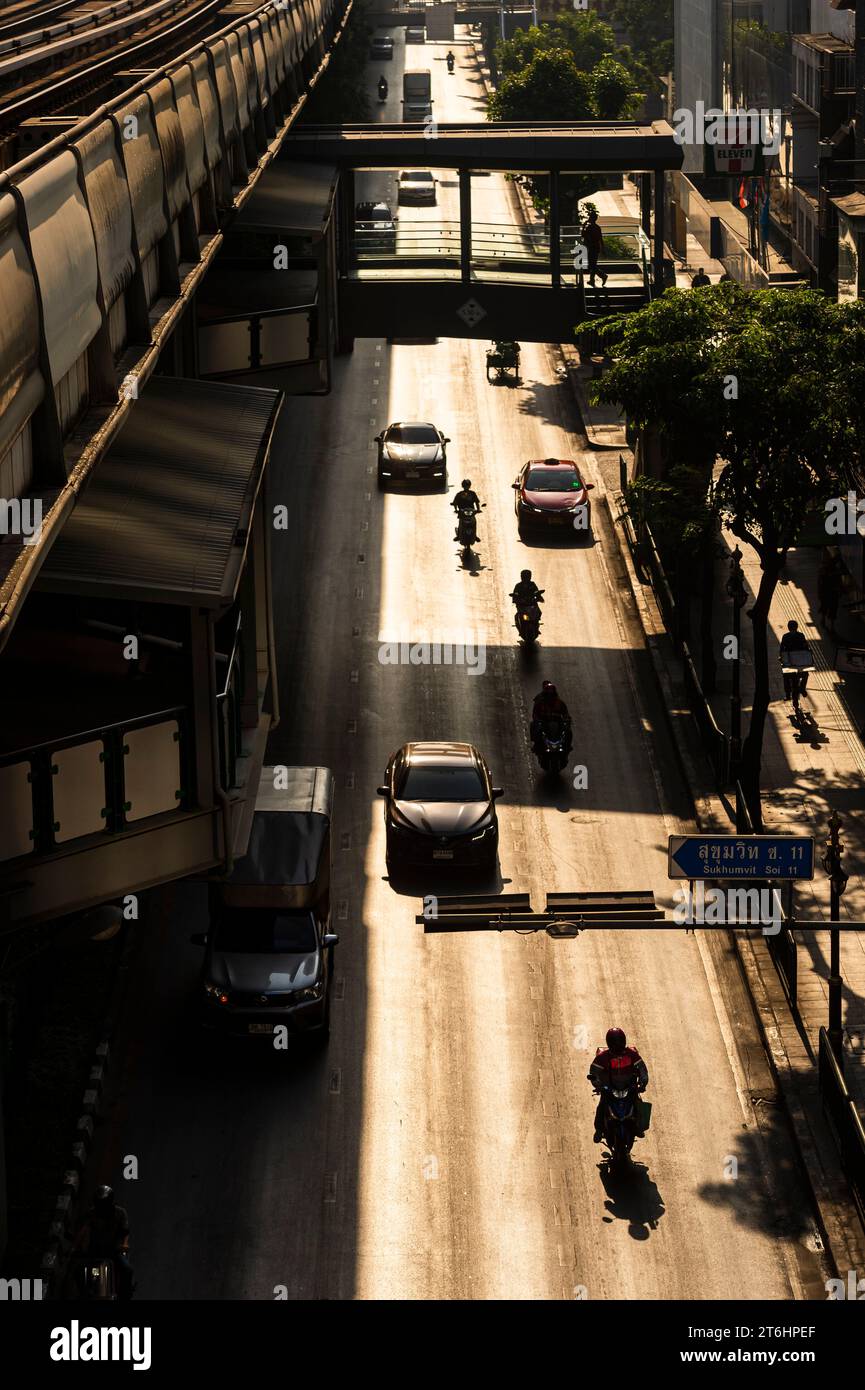 Thailandia, Bangkok Sukhumvit Road Foto Stock