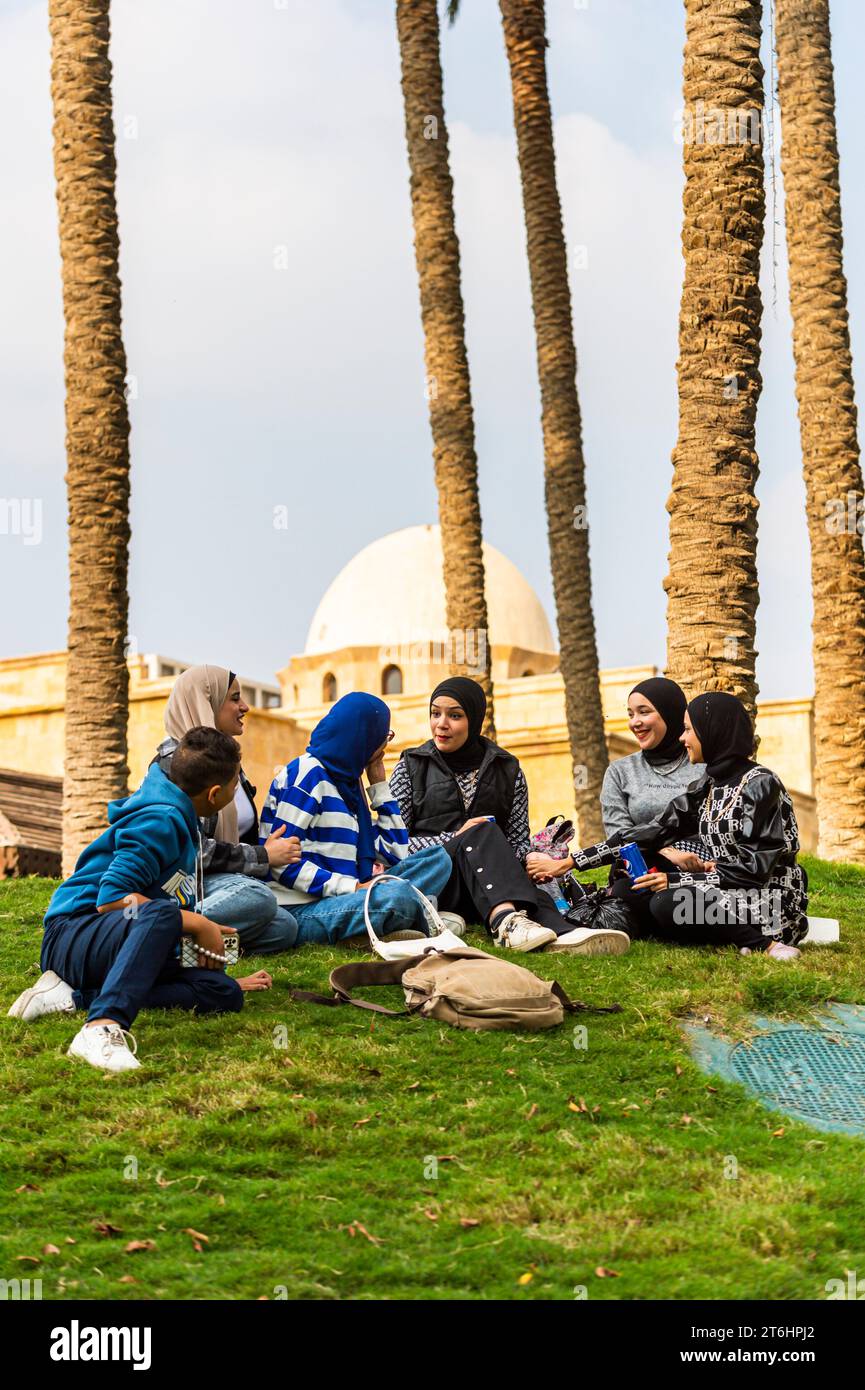 Egitto, Cairo, quartiere islamico meridionale, Parco al Azhar Foto Stock