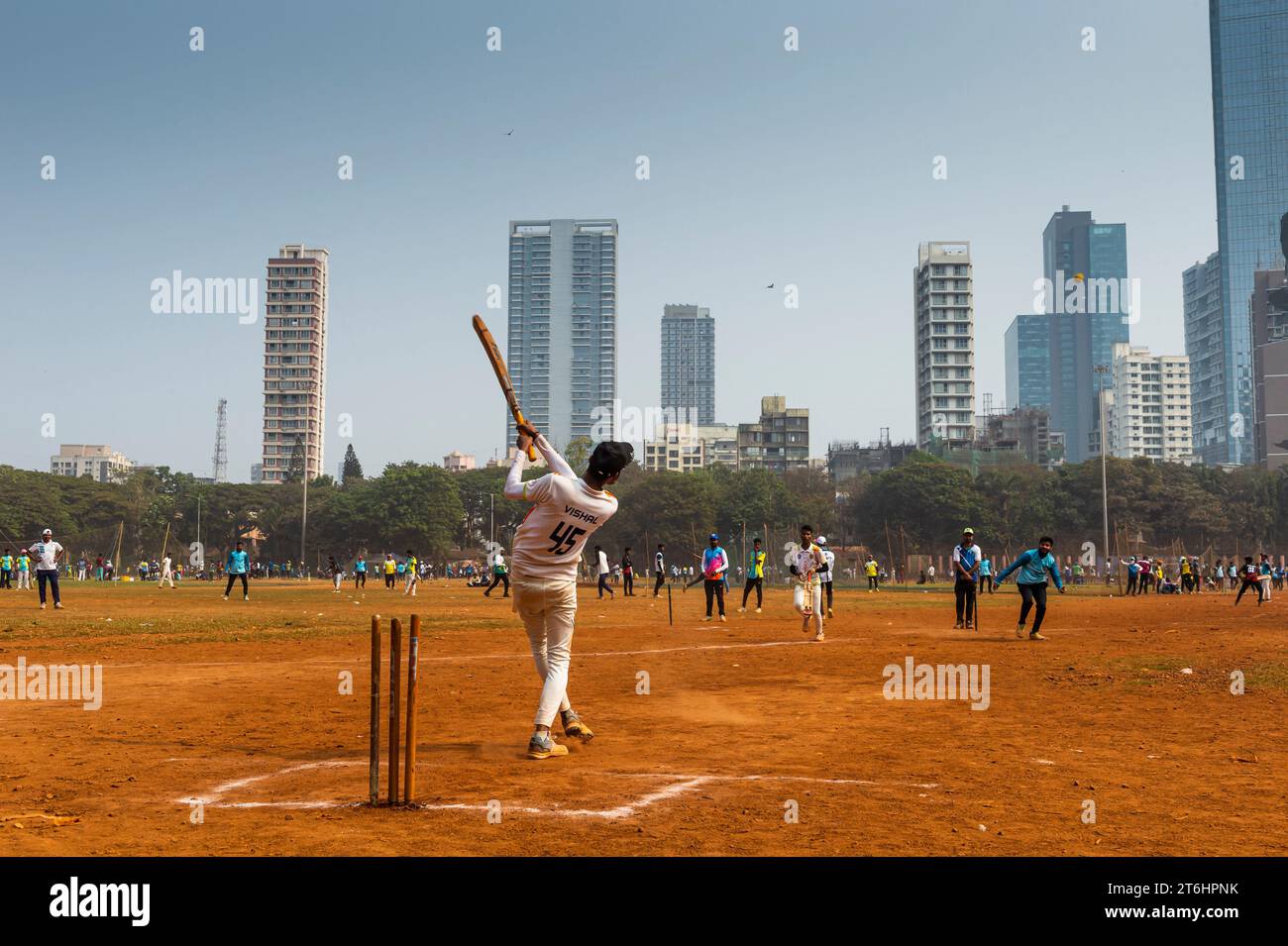 India, Mumbai, Shivajii Park Residential zone Foto Stock