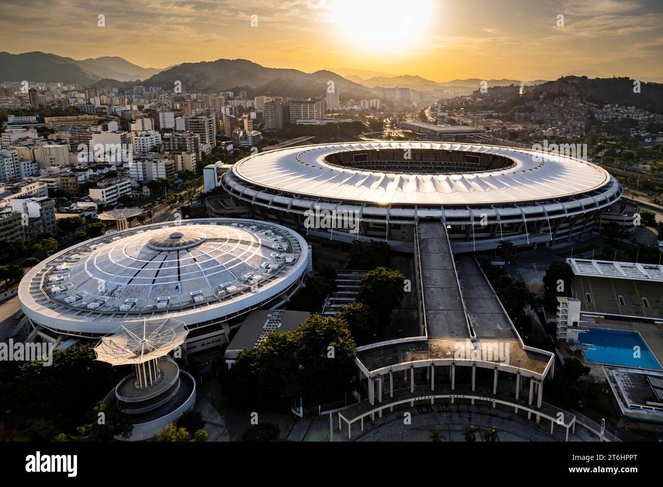 Brasile, Rio de Janeiro, stadio Maracana Foto Stock