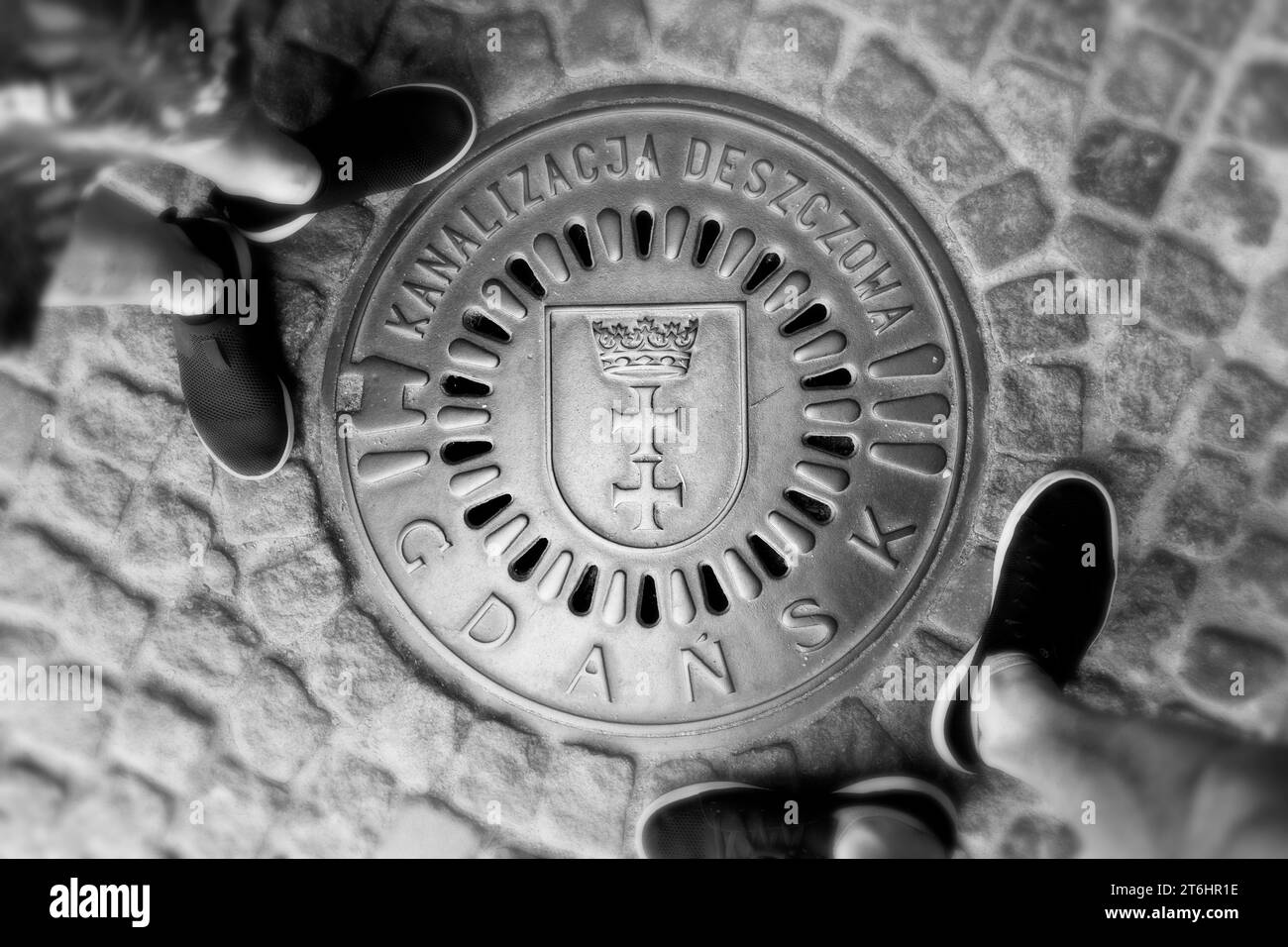 Gully Cover Danzica, Polonia Foto Stock