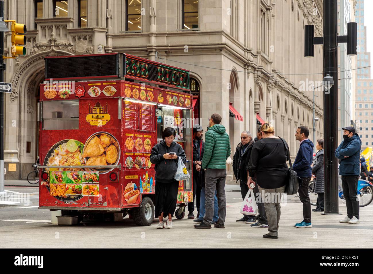 Food Truck, Manhattan, New York, Nord America, Stati Uniti, USA Foto Stock