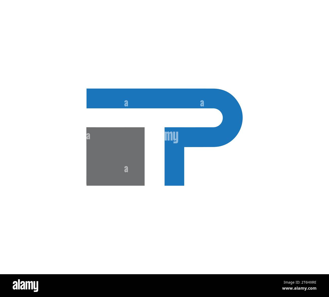 Modello vettoriale di design con logo TP Letter Illustrazione Vettoriale