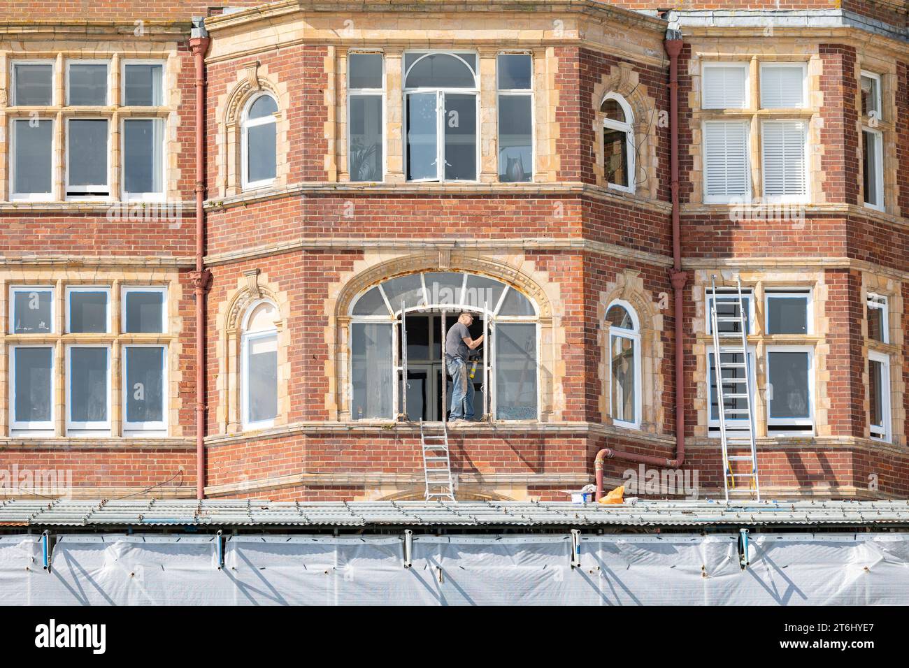 Folkestone, Kent ,regno unito 1 agosto 2023 The Grand Hotel, The Leas, Folkestone, Kent Foto Stock