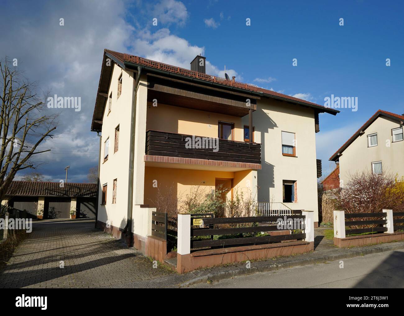 Germania, Baviera, alta Baviera, Neuötting, demolizione di un'unica casa familiare Foto Stock