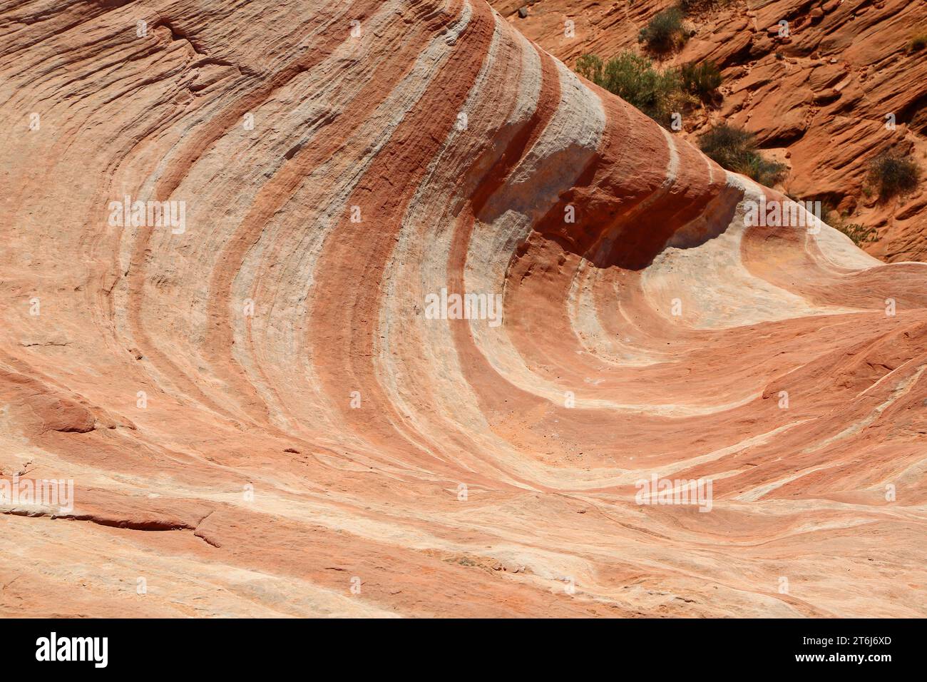 Fire Wave - Valley of Fire State Park, Nevada Foto Stock