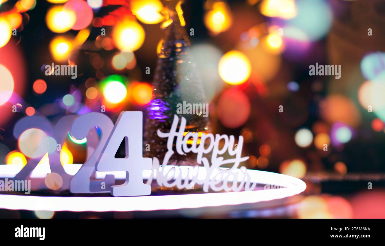 Natale o Capodanno; sfondo festivo, tema natalizio invernale. Foto Stock